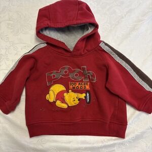 Vintage Winnie The Pooh Sweatshirt Hooded Size 18‎ Months
